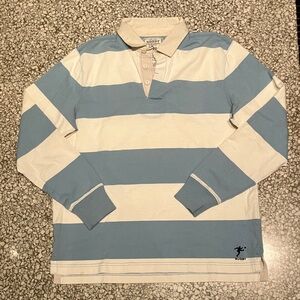 Rugby Ralph Laren Striped Blue and White Men's Shirt